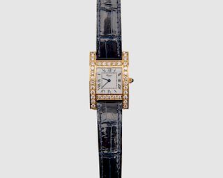 CHOPARD 18K Gold and Diamond Wristwatch