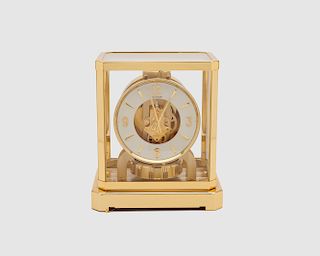 JAEGER LE COULTRE "Atmos" Brass Mantel Clock, Switzerland, 20th century