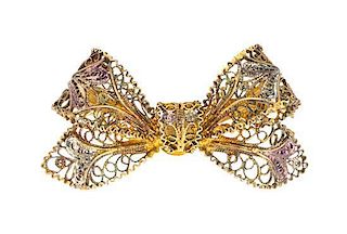 * A Collection of Filigree Brooches, 3.60 dwts.