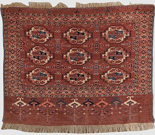 Turkoman Chuval, ca. 1875; 3 ft. 6 in. x 2 ft. 9 1/2 in.