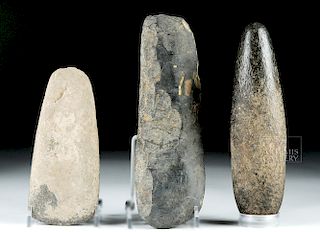 Three Native American Woodland Stone Tools, ex-Piscopo