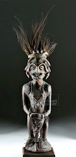 20th C. Papua New Guinea Iatmul Wooden Ancestor Figure