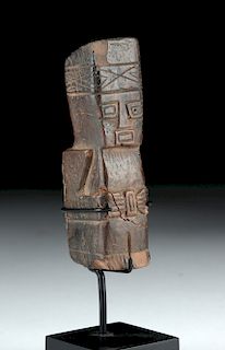 Early Tiahuanaco Sandstone Anthropomorphic Figure