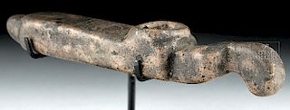Mapuche Stone Shaman Pipe, ex-Butterfields