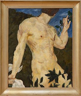 MORGAN RUSSELL (1886-1953): MALE BATHER