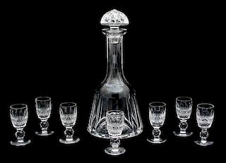 A Waterford Cut Glass Decanter Height of decanter 11 1/2 inches.