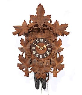German carved cuckoo clock
