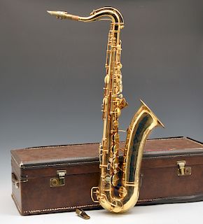 Tenor saxophone with case, CG Conn Limited