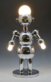 Torino Chrome Robot Lamp