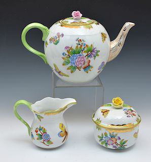 Herend Rothchild pattern porcelain tea set