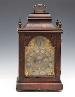 English bracket clock, Tricker London, double fusee movement