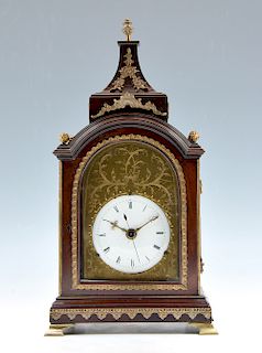 French double fusee chain driven steeple clock