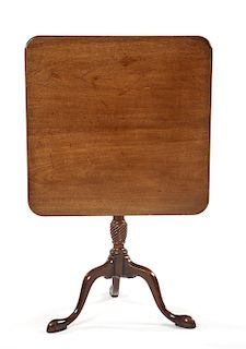 George III style mahogany tilt-top table