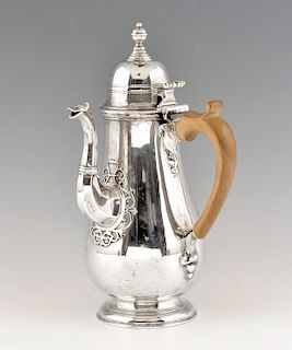 English sterling silver coffee pot