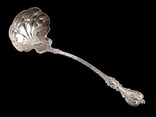Whiting King Edward pattern sterling silver ladle
