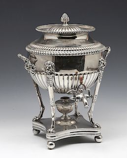 Silver plate coffee samovar/urn