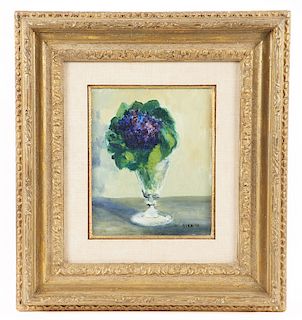 Gaston Sebire, "Petit Bouquet," oil on canvas