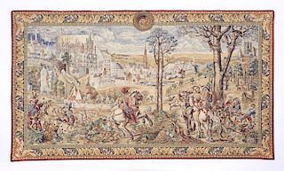 Continental tapestry, 20th C.