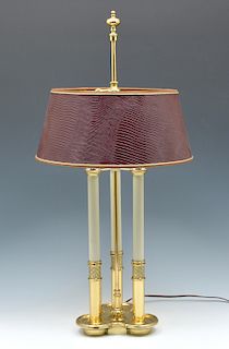 French brass boulette lamp, 20th c.