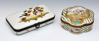 Pair of French trinket boxes