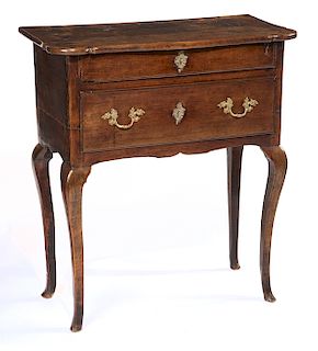 Rococo style mahogany side table