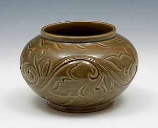 Rare Yaozhou Carved Jar, Northern Sung