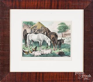 Currier and Ives color lithograph