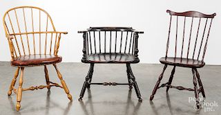 Two Drew Lausch Windsor chairs