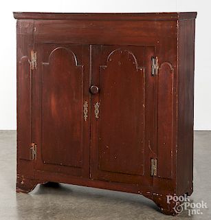 Stained gumwood cupboard