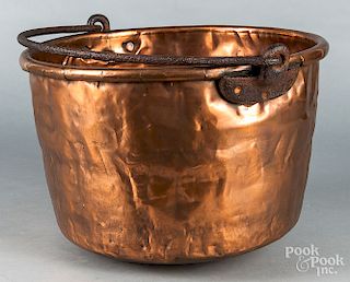 Copper apple butter kettle