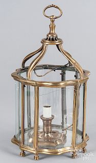 Brass hanging lantern