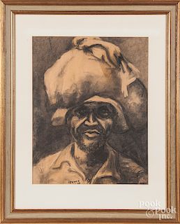 Rene Exume charcoal portrait