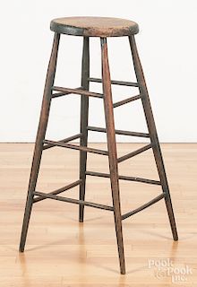 Tall painted Windsor work stool