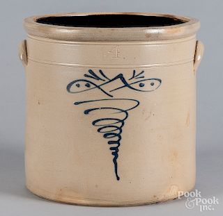 Four-gallon stoneware crock