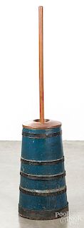Painted pine butter churn