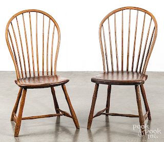 Pair of bowback Windsor chairs