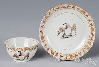 Chinese export tea bowl and saucer