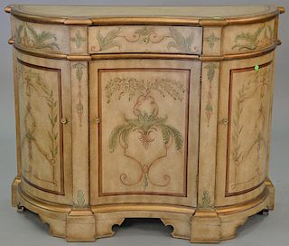Contemporary decorated server. ht. 34in., dp. 44in.