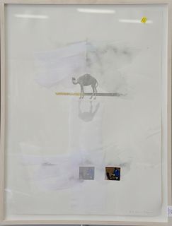 Paul Waldman, transfer drawing and collage, untitled, pencil numbered, signed and dated: 1/26 Paul Waldman 89, executed in 1989, 33"...