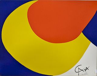 Alexander Calder (1898-1976), lithograph, "Constellation", 1974, commissioned by Braniff Airlines, from the "Flying colors collectio...