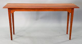 James Redway cherry sofa table. ht. 31in., top: 16" x 59 1/2"