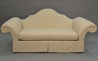 Century Furniture shaped upholstered sofa. ht. 40in., lg. 84in.