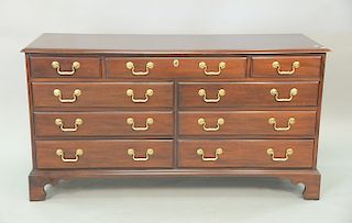Davis Furniture mahogany triple chest. ht. 38in., wd. 60in., dp. 20in.