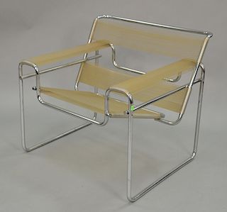 Wassily chair with spaghetti straps.