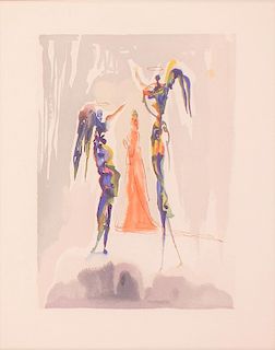 The Angels of The Empyrean (from the Divine Comedy Series) by Salvador Dalí 