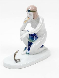 A Rosenthal Porcelain Figure Height 8 1/4 inches.