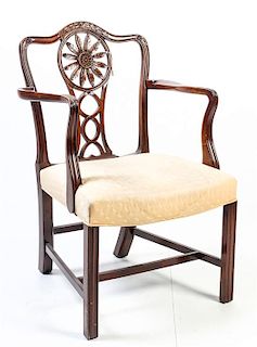 * A George III Style Open Armchair Height 38 inches.