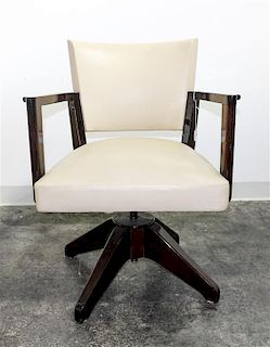A Swivel Office Chair Height 31 1/4 inches.