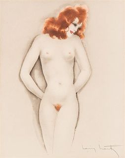 Louis Icart, (French, 1888-1950), Red Hair, circa 1925