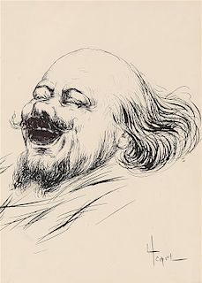 Louis Icart, (French, 1888-1950), Man Laughing